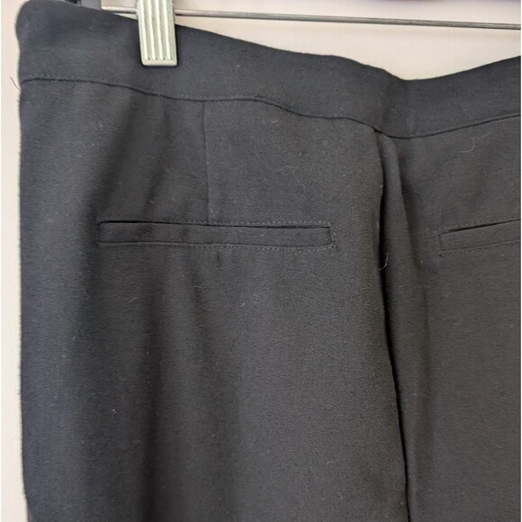 Anthropologie Greylin Leni Frill Flared Black Dress Pants Trousers Size Medium - Picture 10 of 10